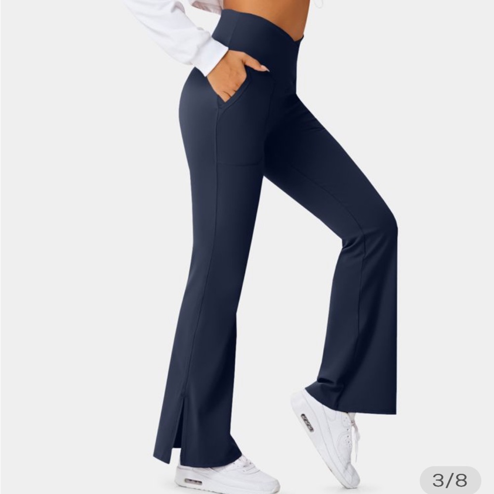 Halara Crossover High Waisted Flare Pant